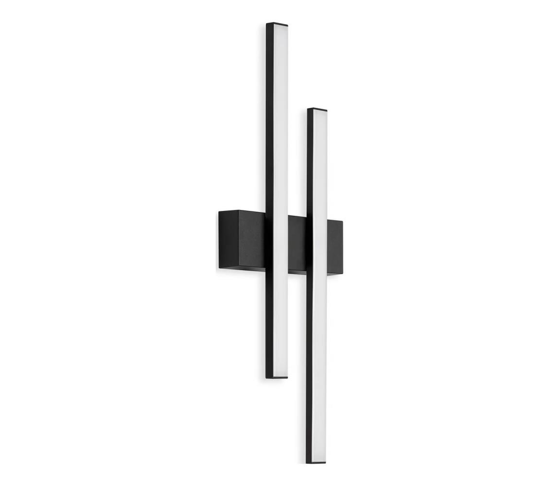 Telefunken - LED vonkajšie nástenné svietidlo 2xLED/4W/230V IP44 čierna 313005TF