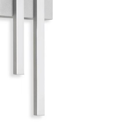 Telefunken - LED vonkajšie nástenné svietidlo 2xLED/4W/230V IP44 strieborné