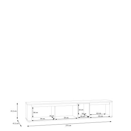Televízny stolík INAR béžová/hnedá