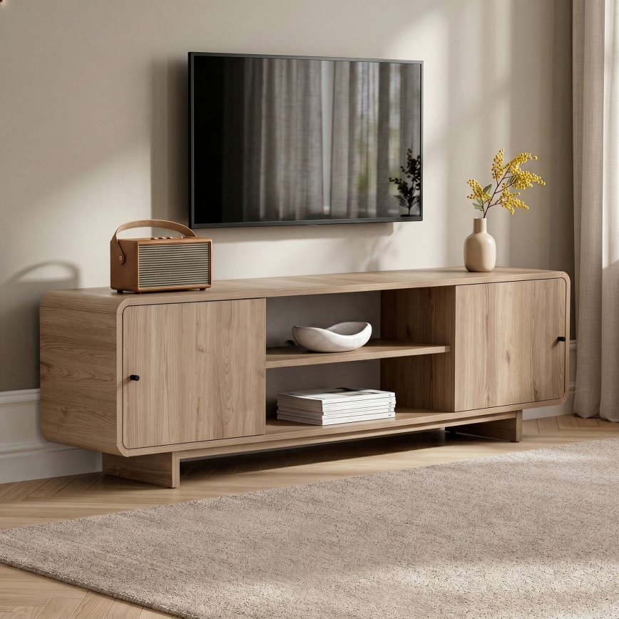 Televízny stolík KABIN 180x34 cm dub