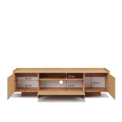 Televízny stolík KEMI 197x57 cm dub Cremona