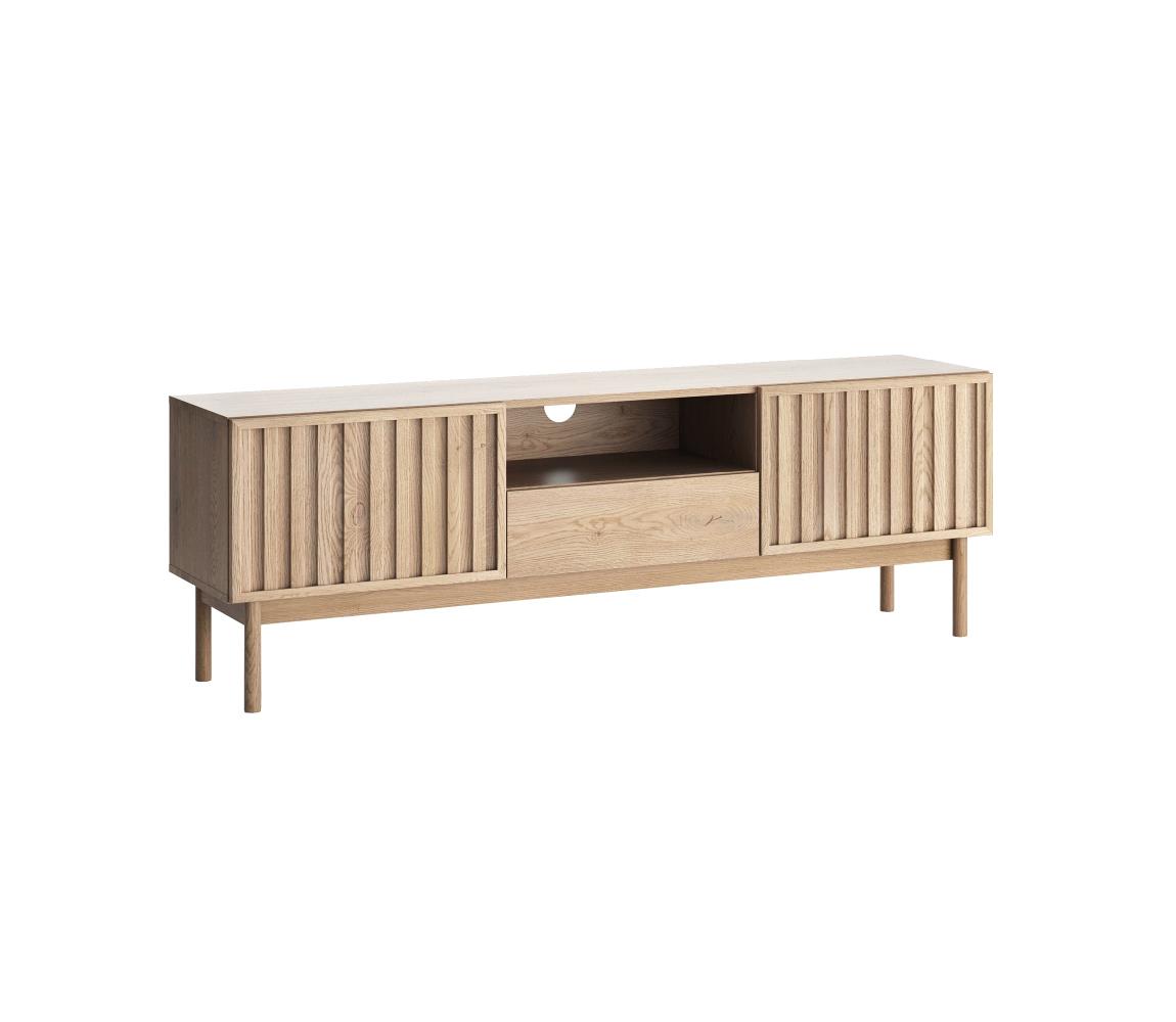 Gala Meble Televízny stolík KIOTO 159x53 cm dub cremona S28-RTV-CRE