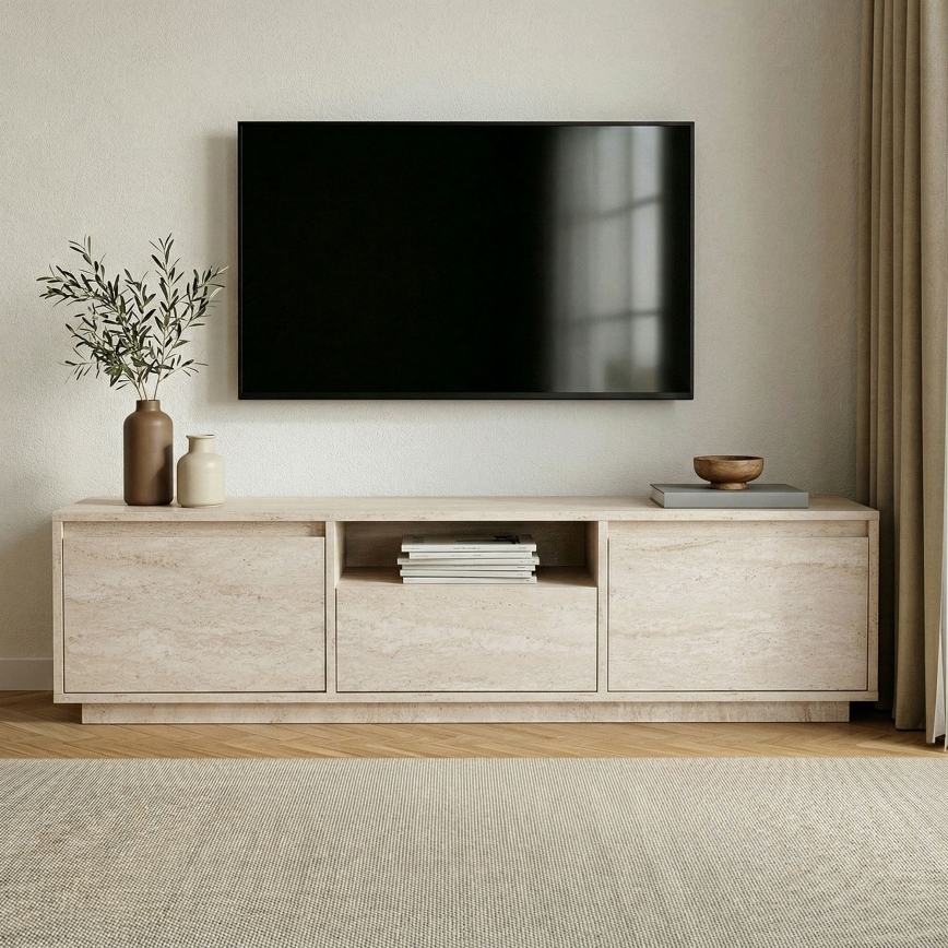 Televízny stolík KREDE 160x30 cm béžový