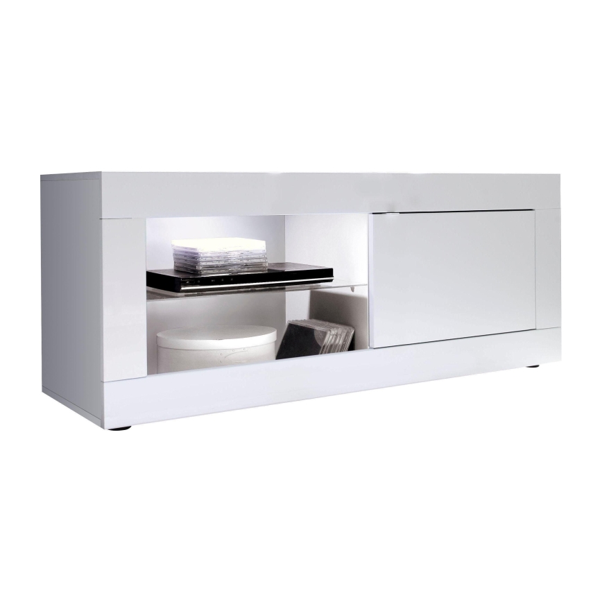 Televízny stolík NERILA biely