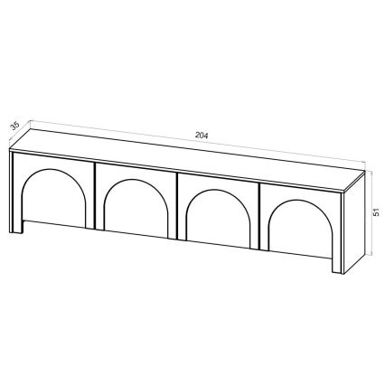 Televízny stolík NIO kašmírový/béžový