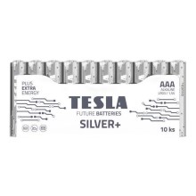 Tesla Batteries - 10 ks Alkalická batéria AAA SILVER+ 1,5V