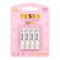 Tesla Batteries - 4 ks Alkalická batéria AAA TOYS+ 1,5V 1300 mAh