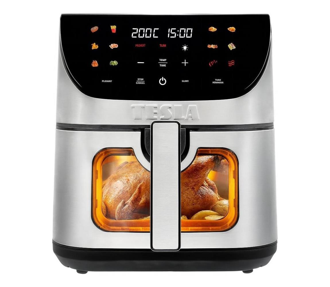 TESLA Electronics AirCook - Inteligentná horkovzdušná fritéza 9 l 1700W Wi-Fi AIRCKQ70XXLWFBLK