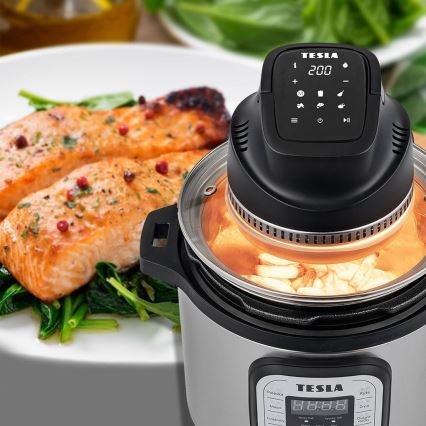 TESLA Electronics AirCook - Multifunkčná pokrievka na teplovzdušný ohrev 1200W/230V