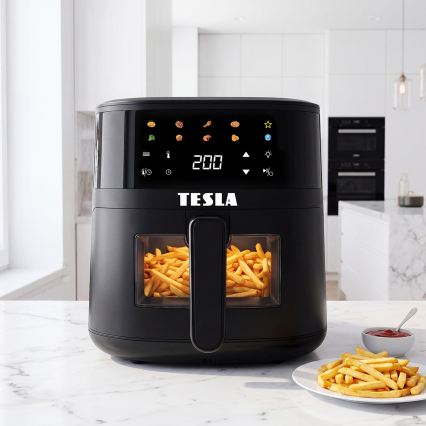 TESLA Electronics AirCook - teplovzdušná fritéza 4,4 l, 1450 W / 230 V, čierna