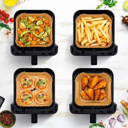 TESLA Electronics AirCook - Teplovzdušná fritéza 6,5 l 2100W/230V matný chróm/čierna