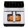 TESLA Electronics AirCook - Teplovzdušná fritéza 6,5 l 2100W/230V matný chróm/čierna