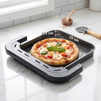 TESLA Electronics AirCook - Trojzónová teplovzdušná fritéza 14,5 l 2800W/230V čierna