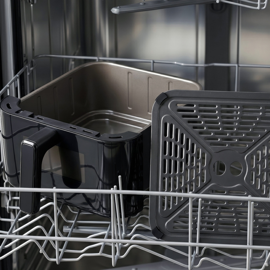TESLA Electronics AirCook - Trojzónová teplovzdušná fritéza 14,5 l 2800W/230V čierna