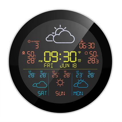 TESLA Electronics Device - Inteligentná meteostanica so senzorom 400 mAh Wi‑Fi Tuya IP44
