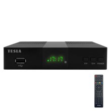 TESLA Electronics - DVB-T2 H.265 (HEVC) prijímač 2xAAA + diaľkové ovládanie