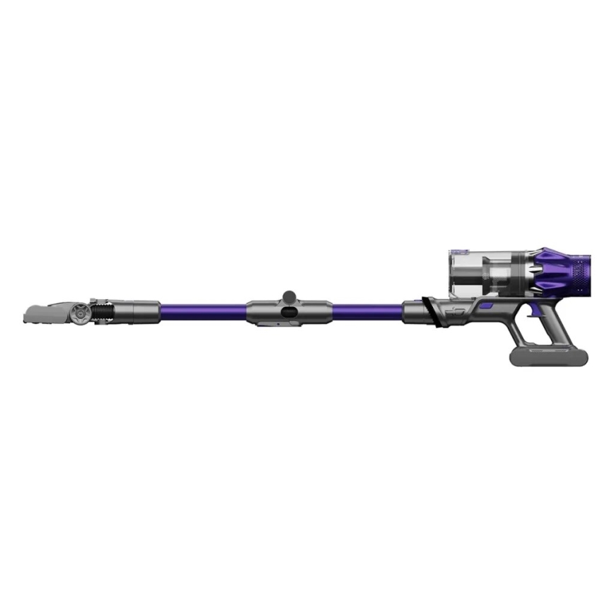 TESLA Electronics PureStar - Flexibilný bezdrôtový tyčový vysávač 2v1 250W/2200 mAh šedá/fialová