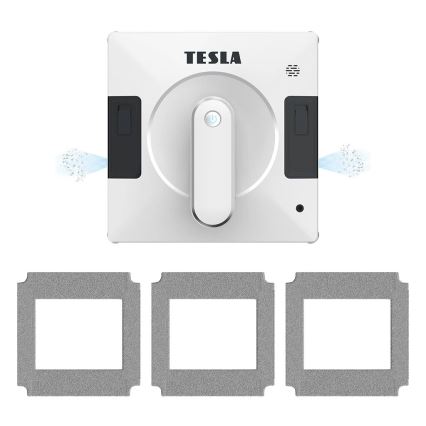 TESLA Electronics RoboStar - Inteligentný čistič okien s duálnym rozprašovaním vody 72W/230V/500 mAh Wi-Fi + diaľkové ovládanie