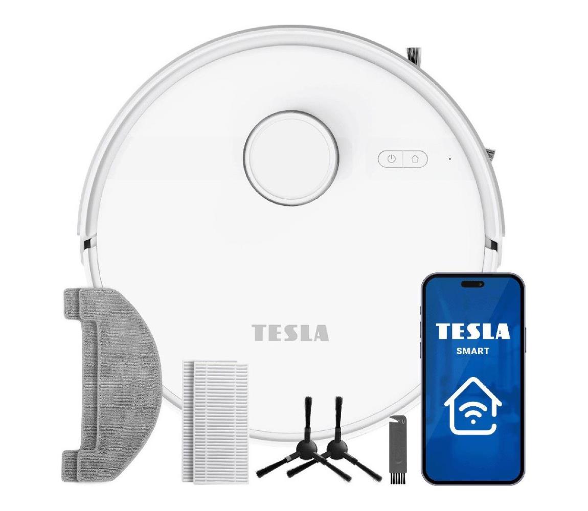 TESLA Electronics RoboStar - Inteligentný robotický vysávač 2 v 1 3200 mAh Wi‑Fi biela ROBIQ660WHT