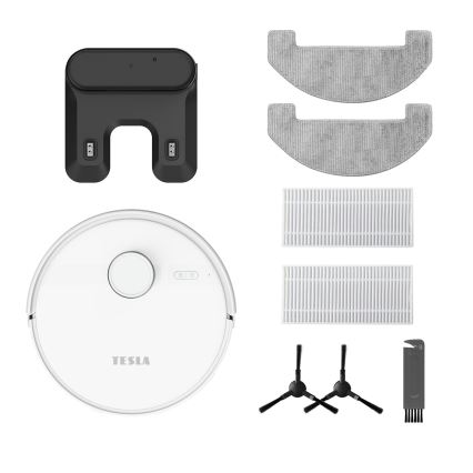 TESLA Electronics RoboStar - Inteligentný robotický vysávač 2 v 1 3200 mAh Wi‑Fi biela