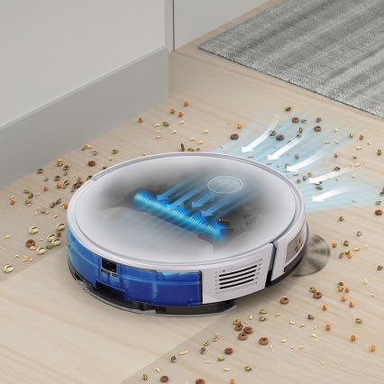 TESLA Electronics RoboStar - Inteligentný robotický vysávač 2v1 2600 mAh Wi-Fi biela + diaľkové ovládanie