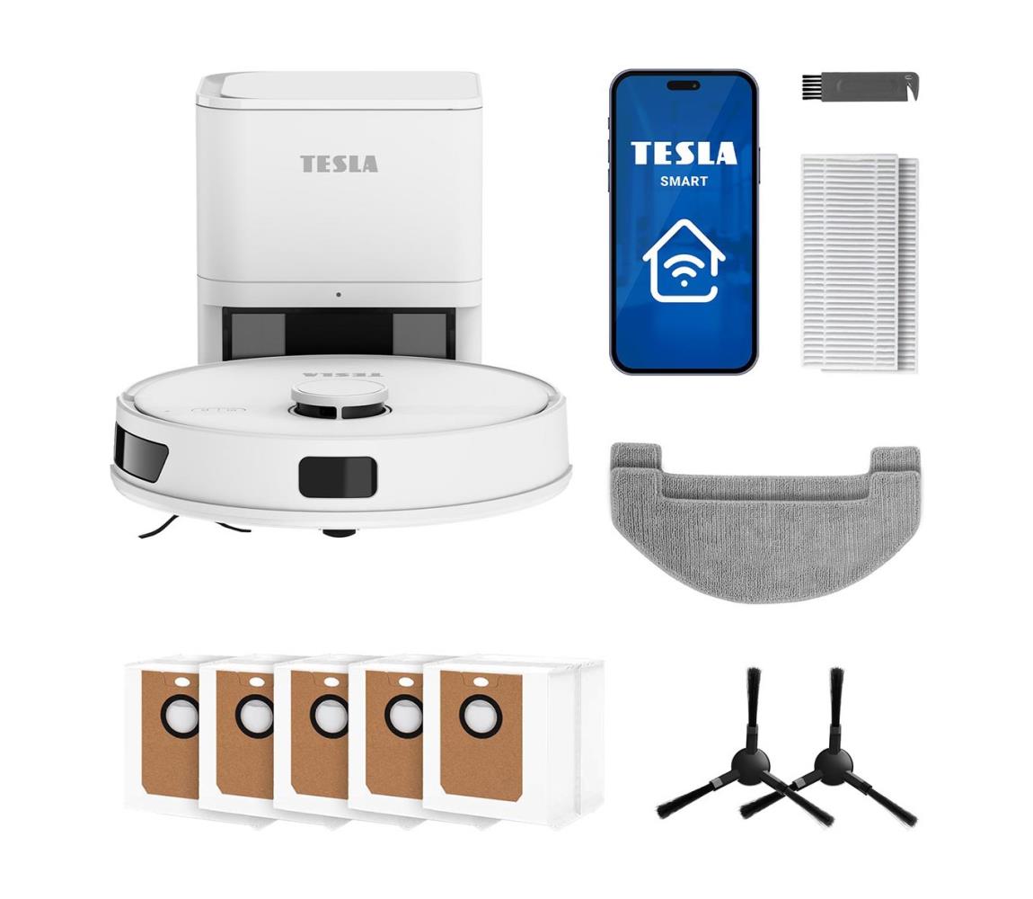 TESLA Electronics RoboStar - Inteligentný robotický vysávač 3v1 3200 mAh Wi-Fi biely ROBIQ660PWHT