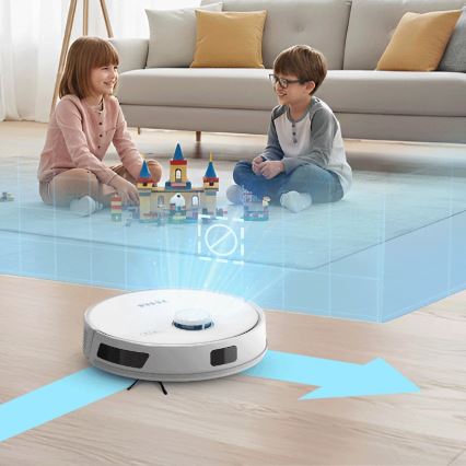 TESLA Electronics RoboStar - Inteligentný robotický vysávač 3v1 3200 mAh Wi-Fi biely