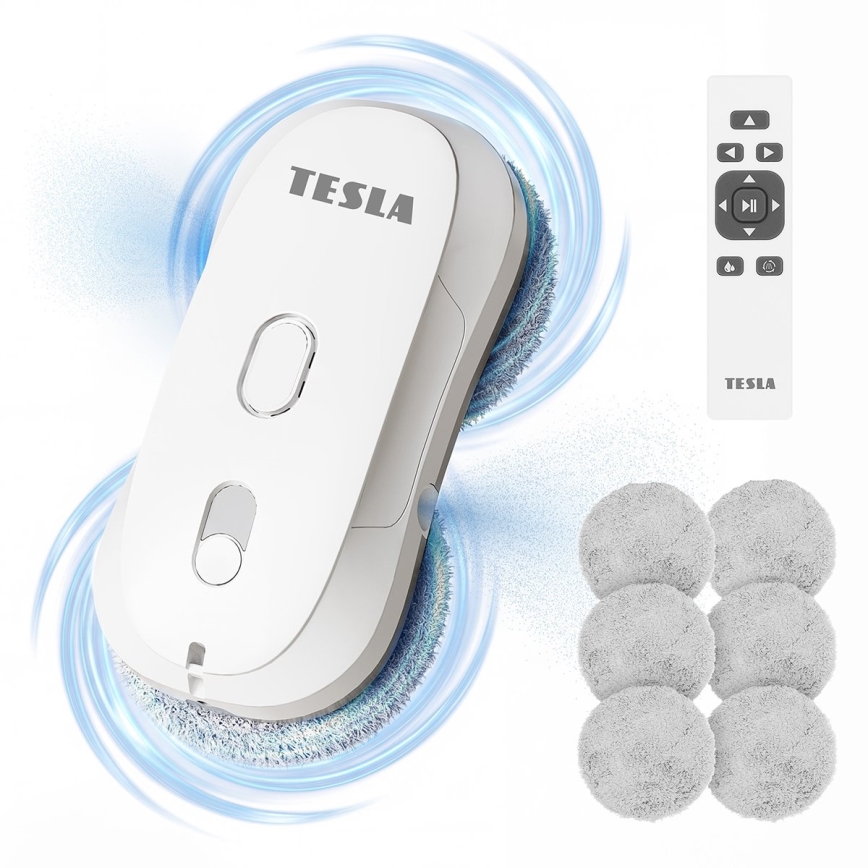 TESLA Electronics RoboStar - Čistič okien s rozprašovačom vody 72 W / 230 V / 500 mAh + diaľkové ovládanie