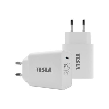 TESLA Electronics - Rychlonabíjací adaptér Power Delivery 20W biela