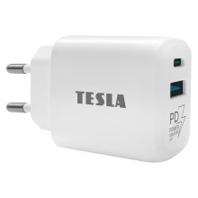 TESLA Electronics - Rychlonabíjací adaptér Power Delivery 25W biela
