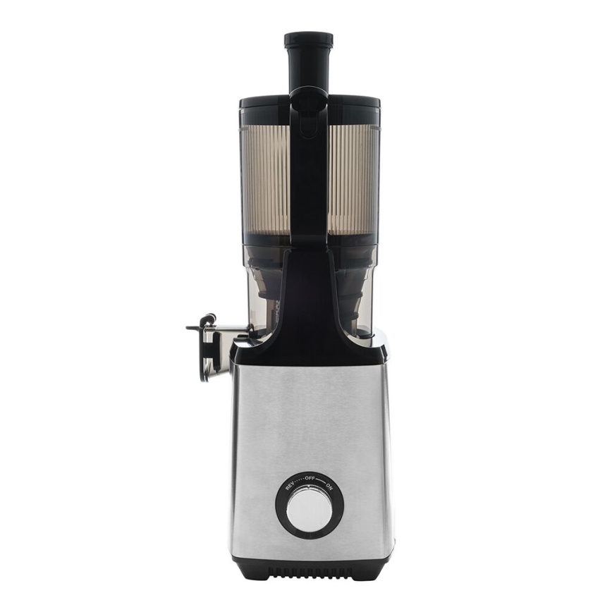 TESLA Electronics SlowJuicer Deluxe - Nízkootáčkový šnekový odšťavňovač 250W/230V nerez/čierna