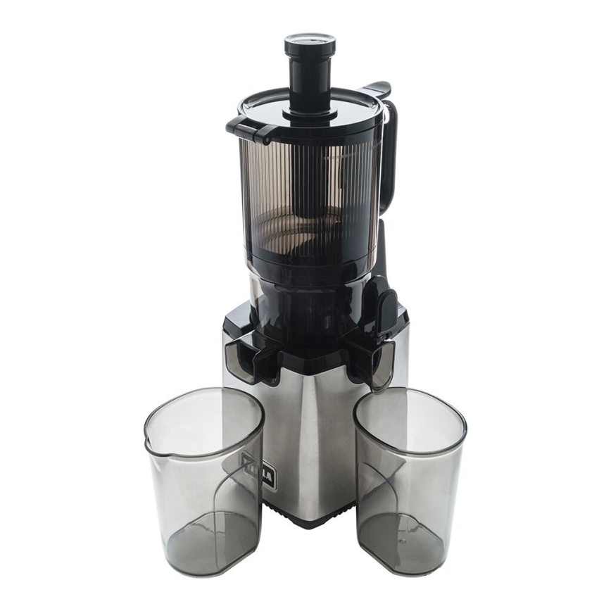 TESLA Electronics SlowJuicer Deluxe - Nízkootáčkový šnekový odšťavňovač 250W/230V nerez/čierna