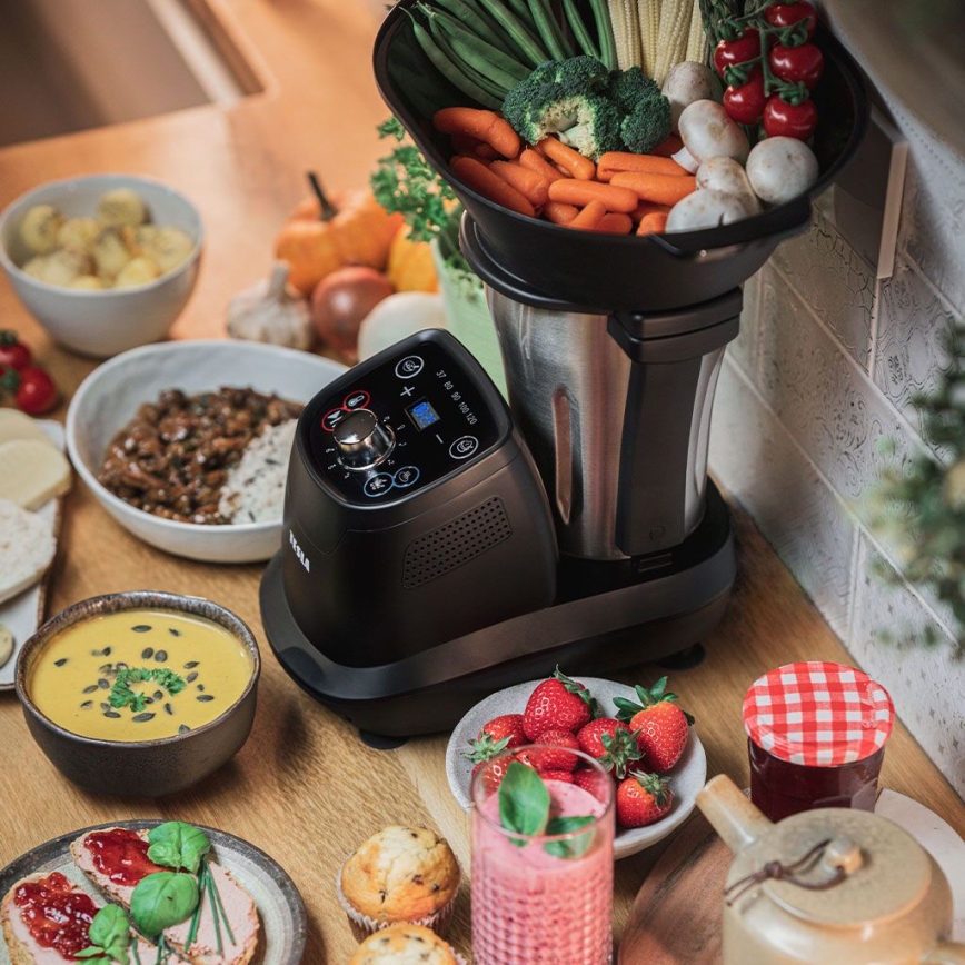 TESLA Electronics ThermoCook - Multifunkčný kuchynský varný robot 1200W/230V nerez