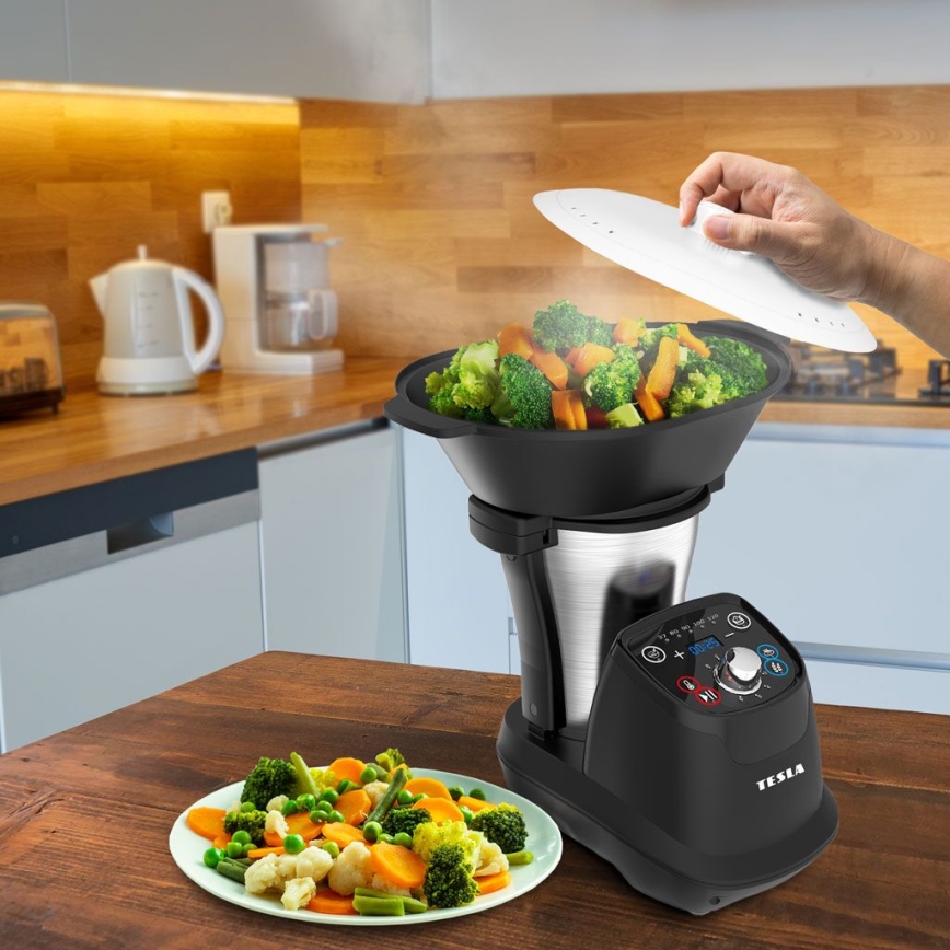 TESLA Electronics ThermoCook - Multifunkčný kuchynský varný robot 1200W/230V nerez