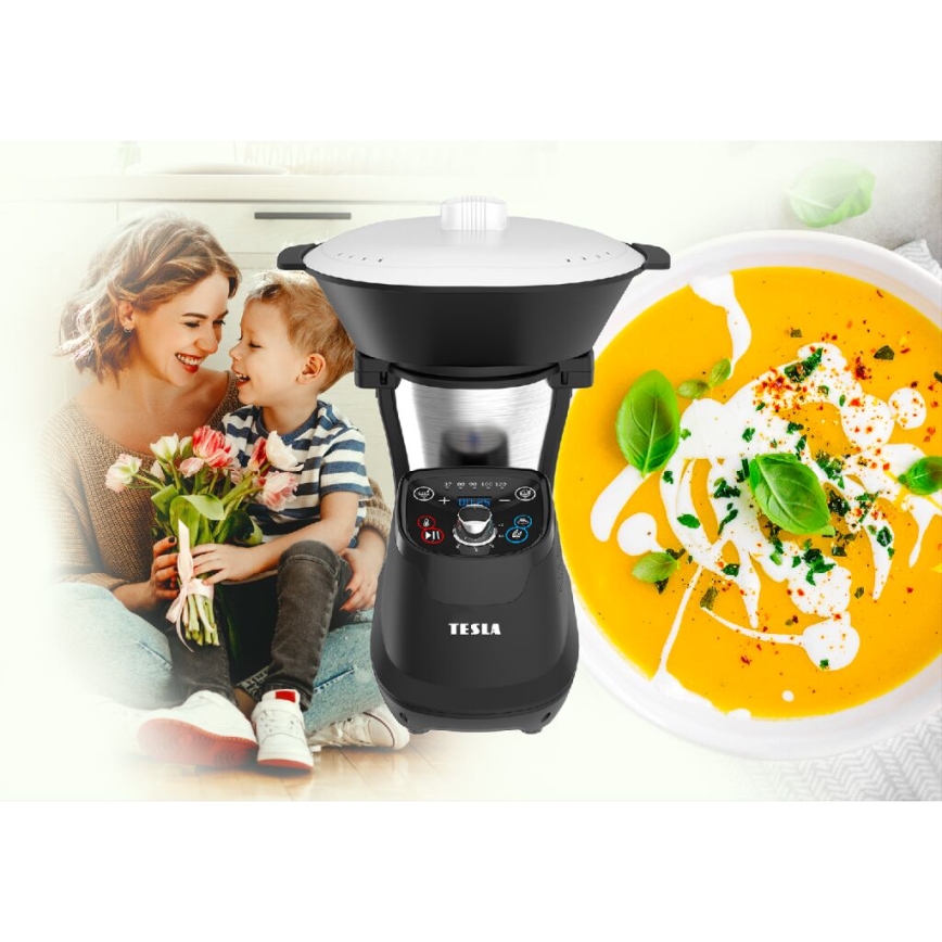 TESLA Electronics ThermoCook - Multifunkčný kuchynský varný robot 1200W/230V nerez