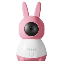 Tesla - Inteligentná kamera 360 Baby Full HD 1080p 5V Wi-Fi ružová