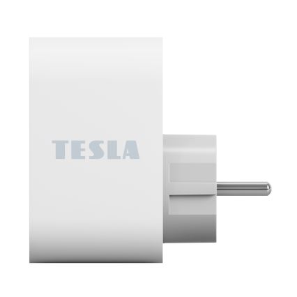 TESLA Smart - Inteligentná zásuvka 3680W/230V/16A Typ F/E 2xUSB-A + 1xUSB-C Wi-Fi