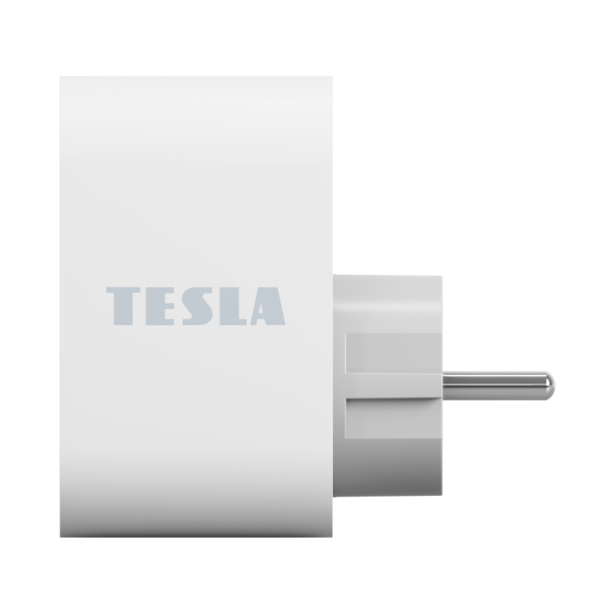 TESLA Smart - Inteligentná zásuvka 3680W/230V/16A Typ F/E 2xUSB-A + 1xUSB-C Wi-Fi