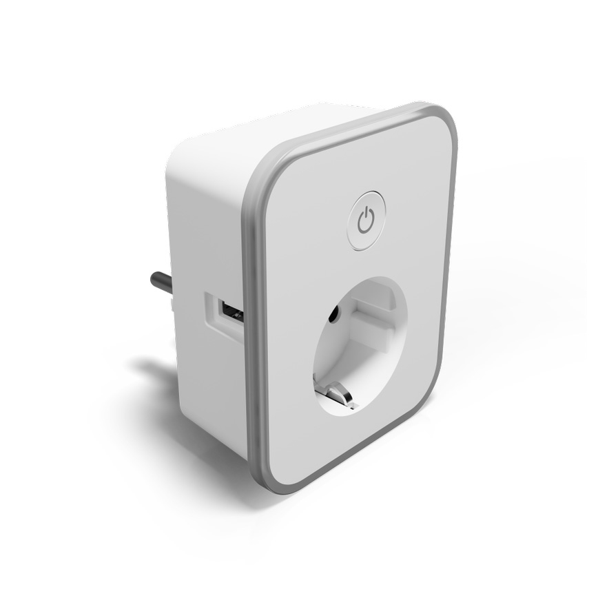 TESLA Smart - Inteligentná zásuvka 3690W/230V/16A 2xUSB/24W/5V Wi-Fi Tuya