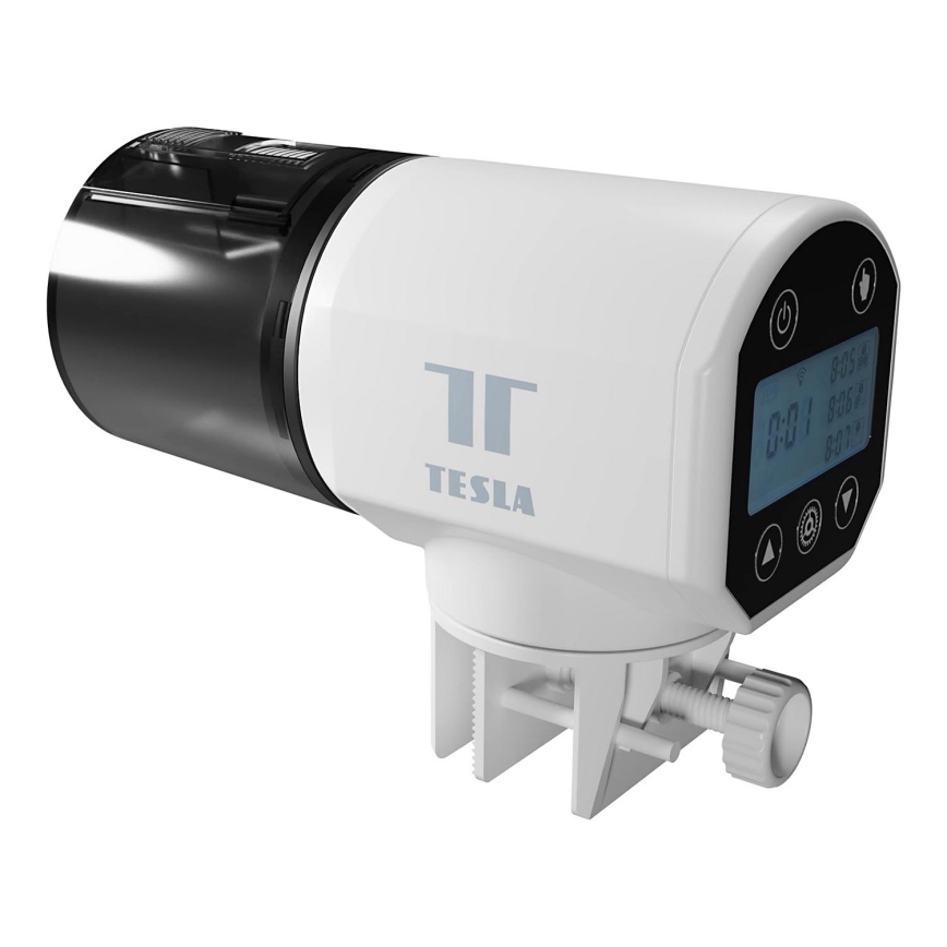 TESLA Smart - Inteligentné automatizované kŕmidlo rýb 200 ml 5V Wi-Fi