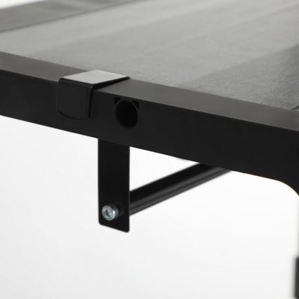 Textilná úložná skriňa s policami a vešiakovou tyčou MATIS 140x174 cm čierna