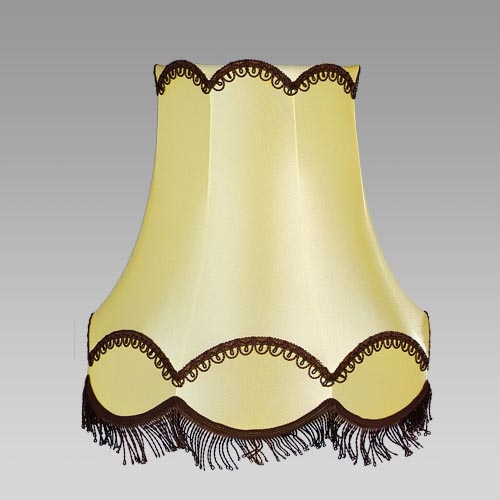Textilné tienidlo HORTENZIA žltá E27 pr.45cm