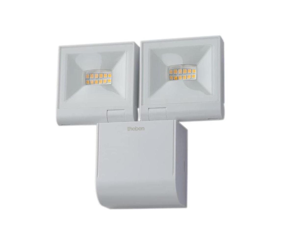 theben - LED Nástenný reflektor 2xLED/10W/230V biela IP55 4003468100868