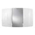 theben - LED Nástenný reflektor 2xLED/10W/230V strieborný IP55