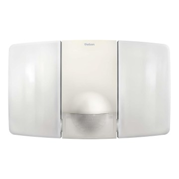 theben - LED nástenný reflektor so senzorom 2xLED/10W/230V biela IP55