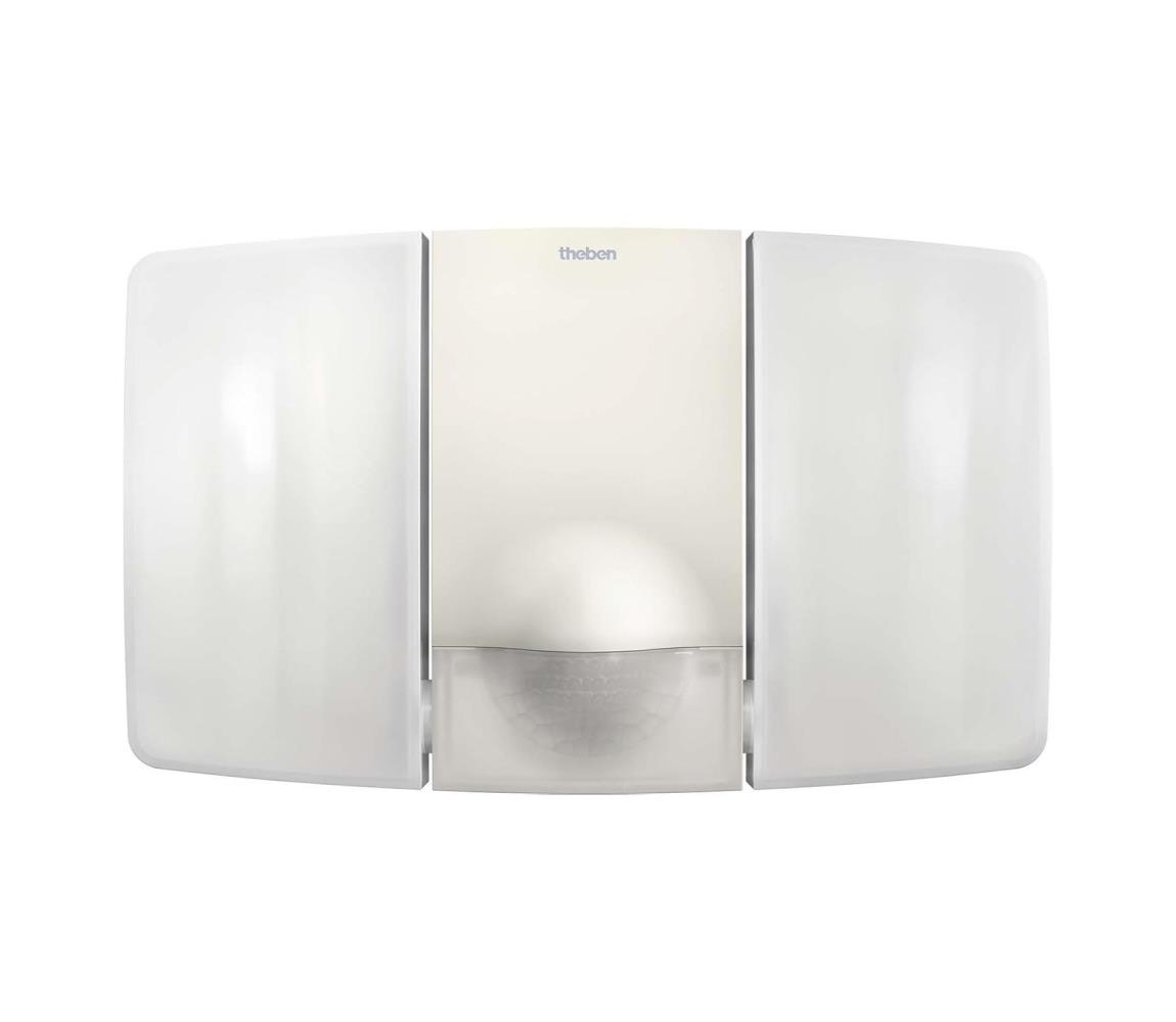 theben - LED nástenný reflektor so senzorom 2xLED/10W/230V biela IP55 4003468100691