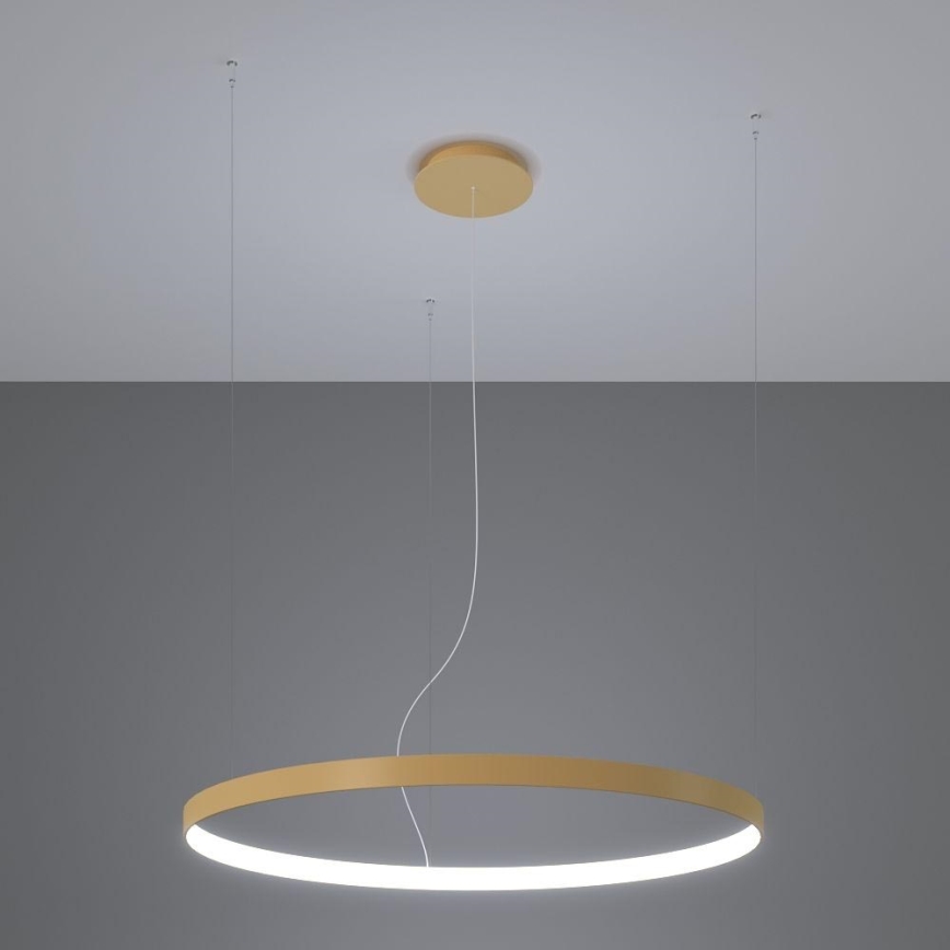 Thoro TH.217 - LED Luster na lanku RIO LED/30W/230V CRI 95 4000K pr. 55 cm zlatá