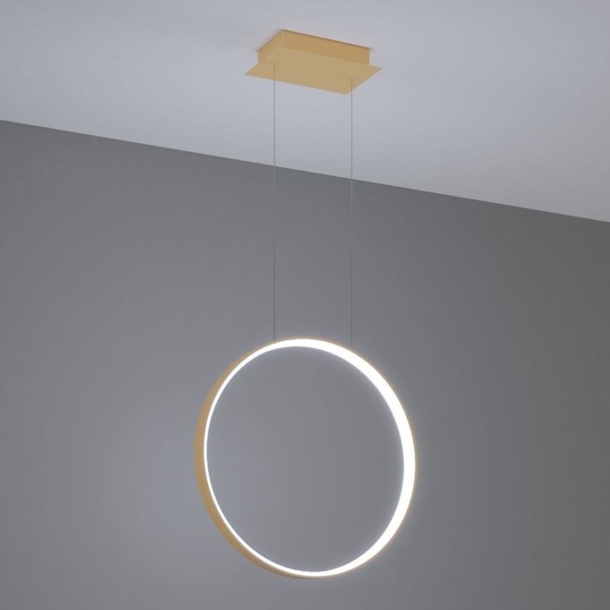 Thoro TH.221 - LED Luster na lanku RIO LED/30W/230V CRI 95 4000K pr. 55 cm zlatá