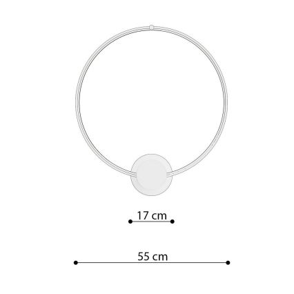 Thoro TH.222 - LED Stropné svietidlo RIO LED/30W/230V CRI 90 3000K pr. 55 cm zlatá