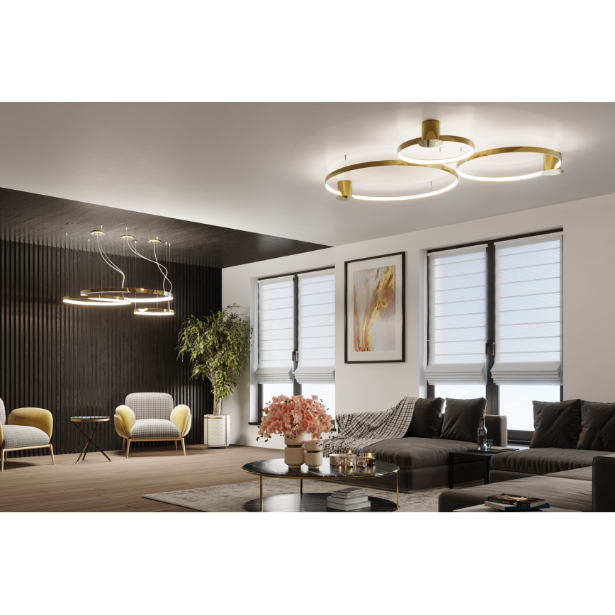 Thoro TH.246 - LED Luster na lanku RIO LED/50W/230V CRI 90 3000K pr. 78 cm zlatá